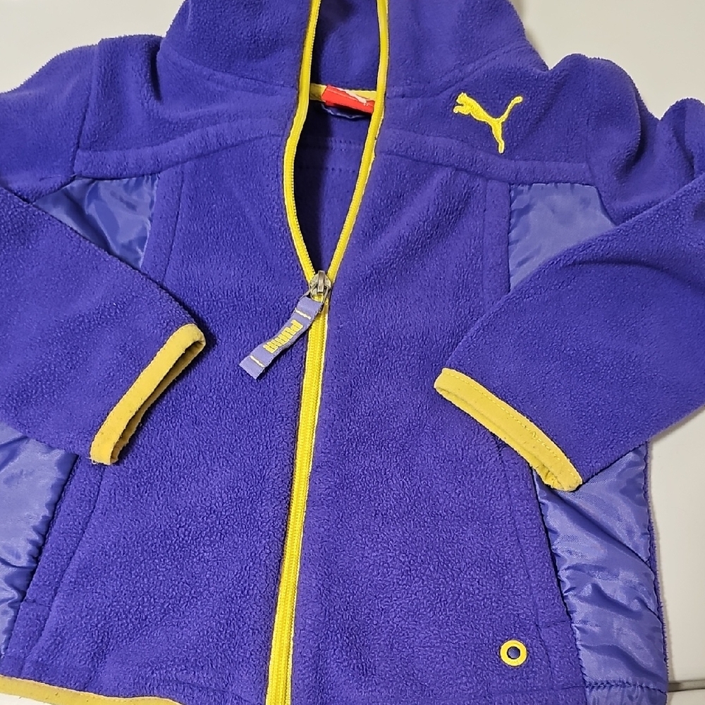 Lavendar Yellow 3t Puma Fleece Zip *
